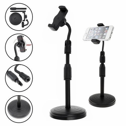 Suporte de celular de mesa em diferentes ângulos de ajuste