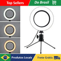 Ring light de mesa 16 cm com tripé de mesa e cabeça de bola articulada